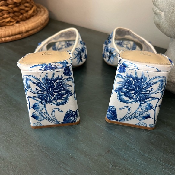 Betsey Johnson ROO BLUE FLORAL heels. Women’s 8 . - Picture 6 of 8